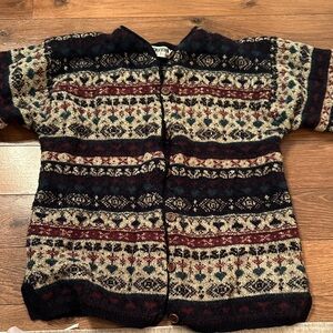 Shetland wool cardigan large